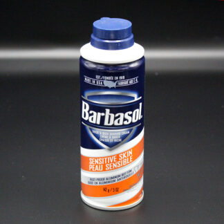 a can of barbasol shaving cream